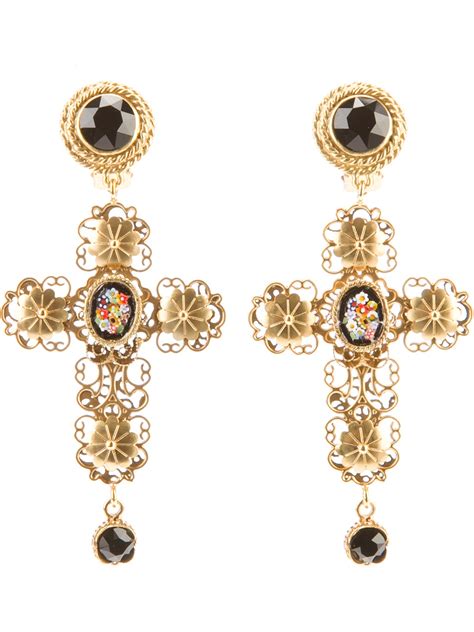 dolce gabbana blackamoor earrings|dolce gabbana cross earrings.